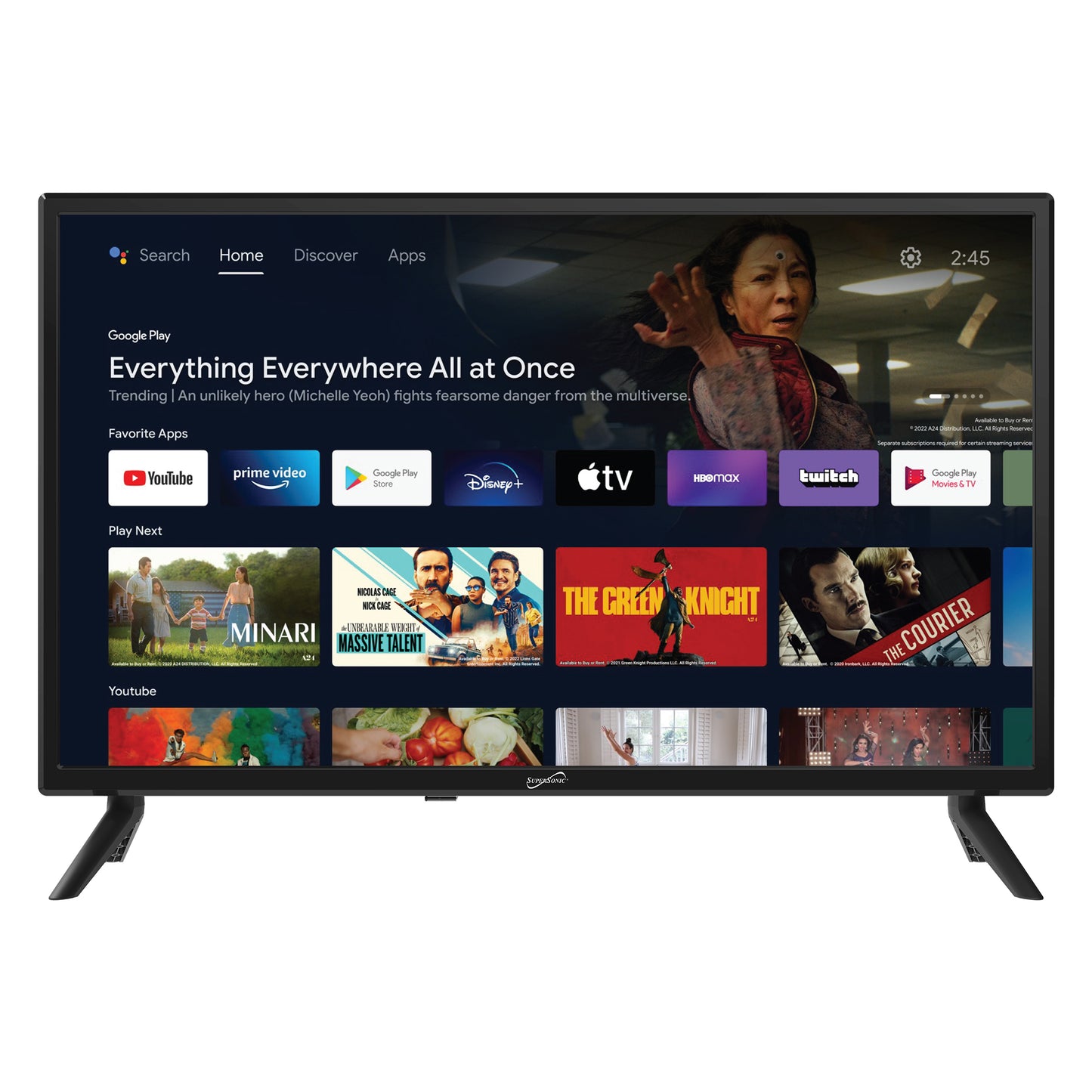 SuperSonic 24" LED Smart HDTV