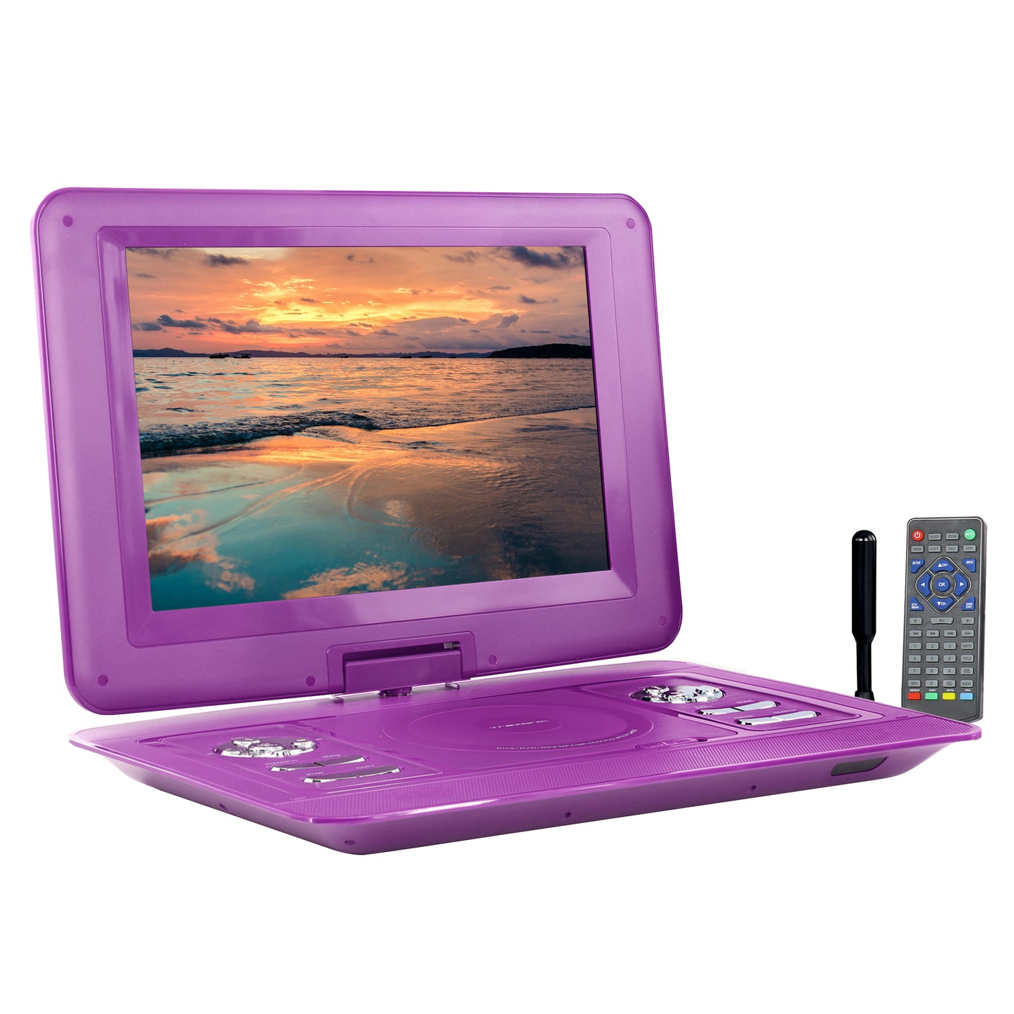 Trexonic 15.4" Portable TV+ DVD Player w Swivel TFT-LCD Screen & USB SD AV HDMI