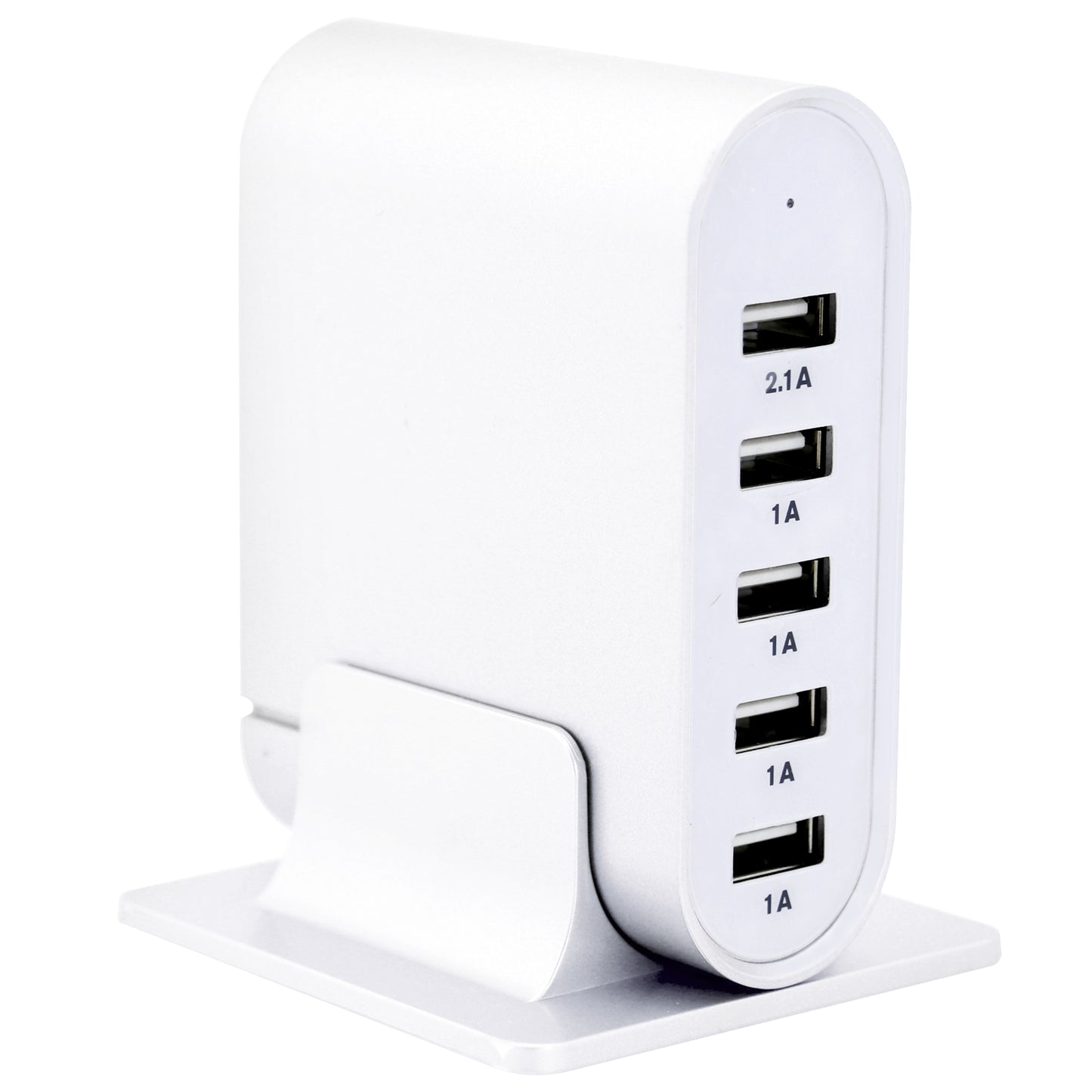 Trexonic 7.1 Amp 5 Port White Universal USB 35.5W Charging Station Desktop Hub