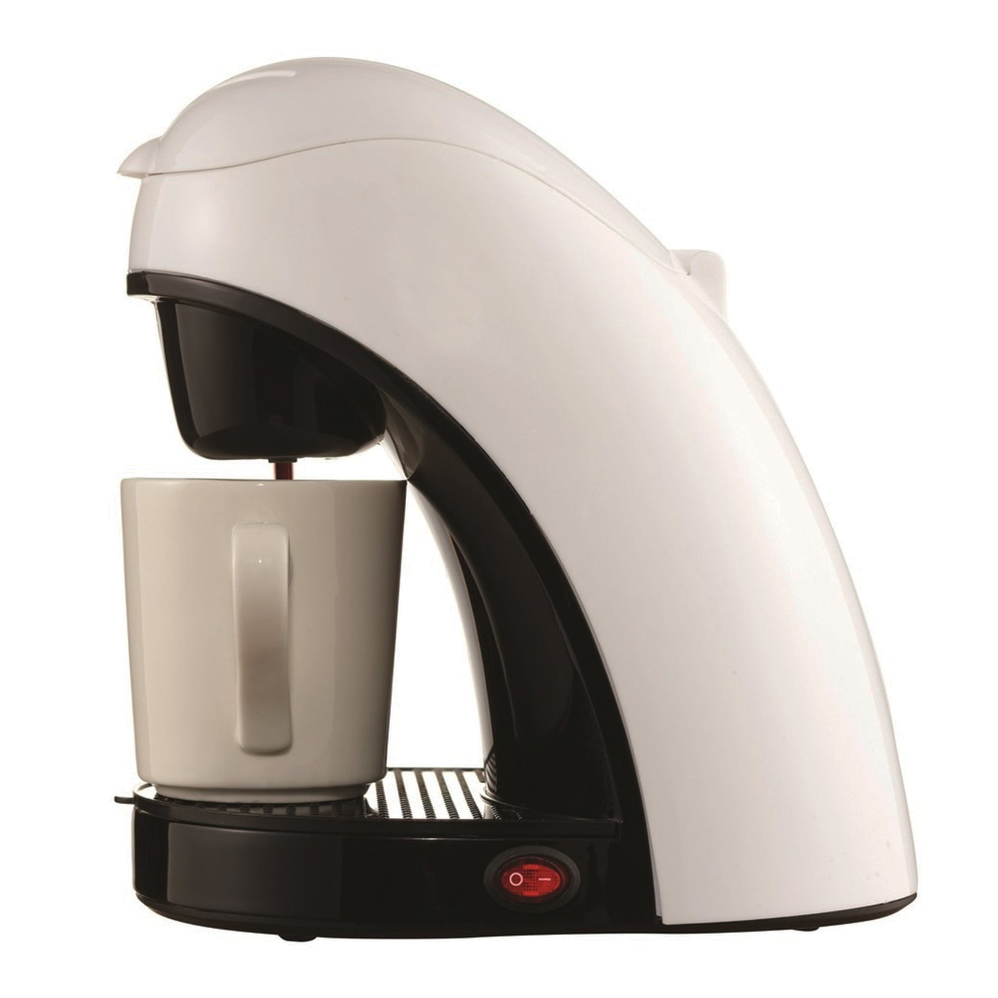 Brentwood Single Cup Coffee Maker Machine - White