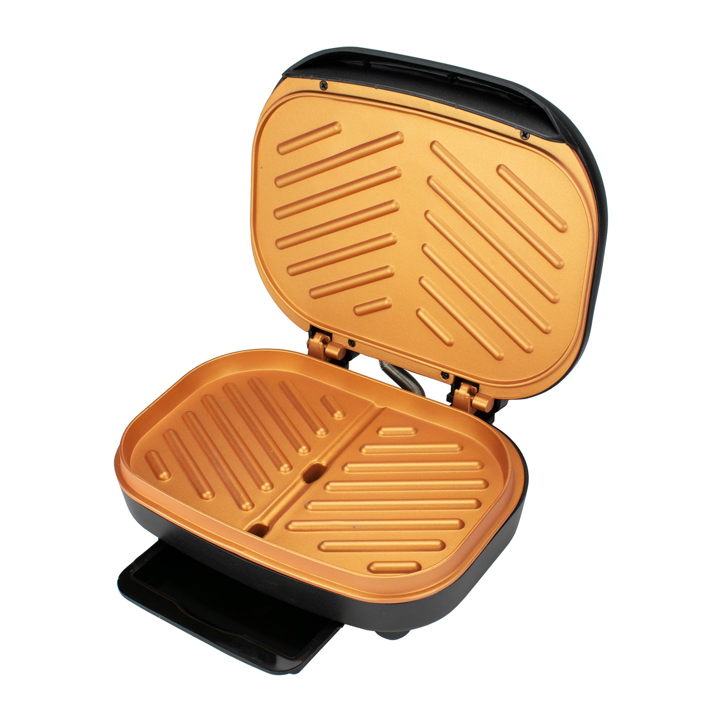 Brentwood TS-606BK 2-Serving Non-Stick 750w Indoor Electric Copper Grill & Pani