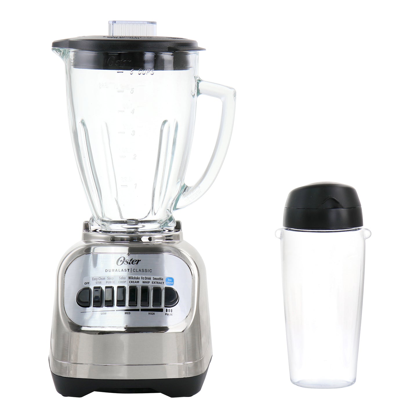 Oster 2-in-1 System 700 Watt 8 Speed 6 Cup Blender in Chrome with Personal Blend