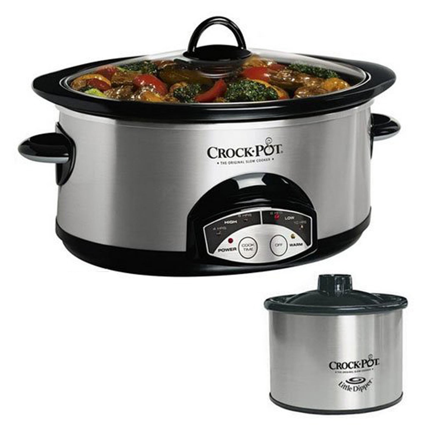 Crock Pot 6-Quart Slow Cooker w/ Little Dipper and Cookbook