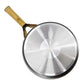 Oster Abbottsford 2.5 Quart Black & Gold Nonstick Aluminum Saucepan w Glass Lid