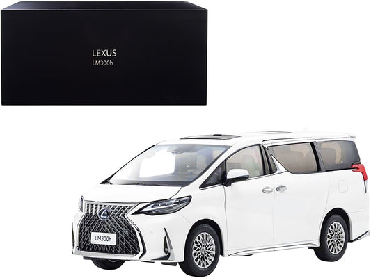 Lexus LM300h Hybrid Van w Sunroof White Pearl 1/18 Diecast Car Kyosho