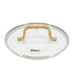Oster Abbottsford 2.5 Quart Black & Gold Nonstick Aluminum Saucepan w Glass Lid