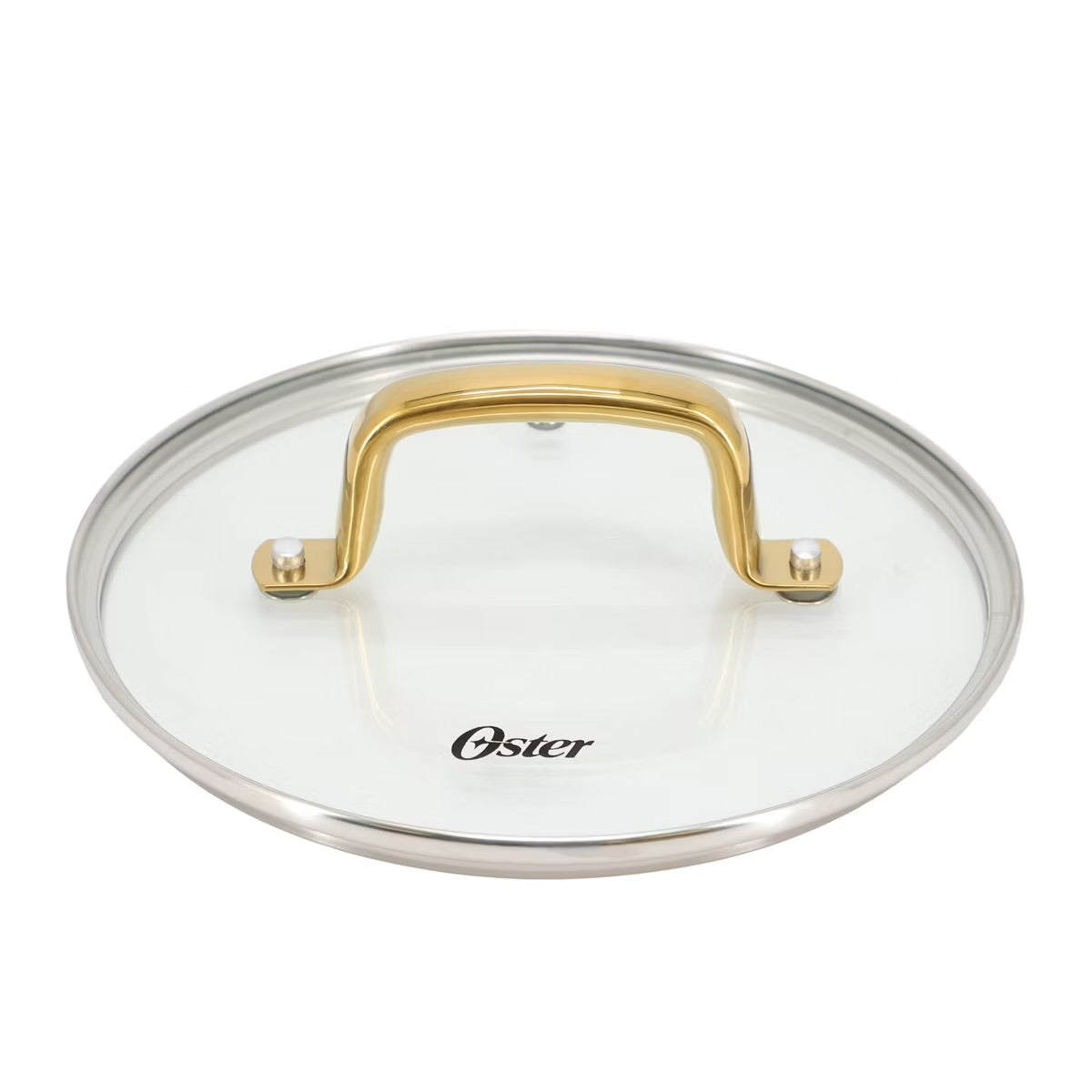 Oster Abbottsford 2.5 Quart Black & Gold Nonstick Aluminum Saucepan w Glass Lid