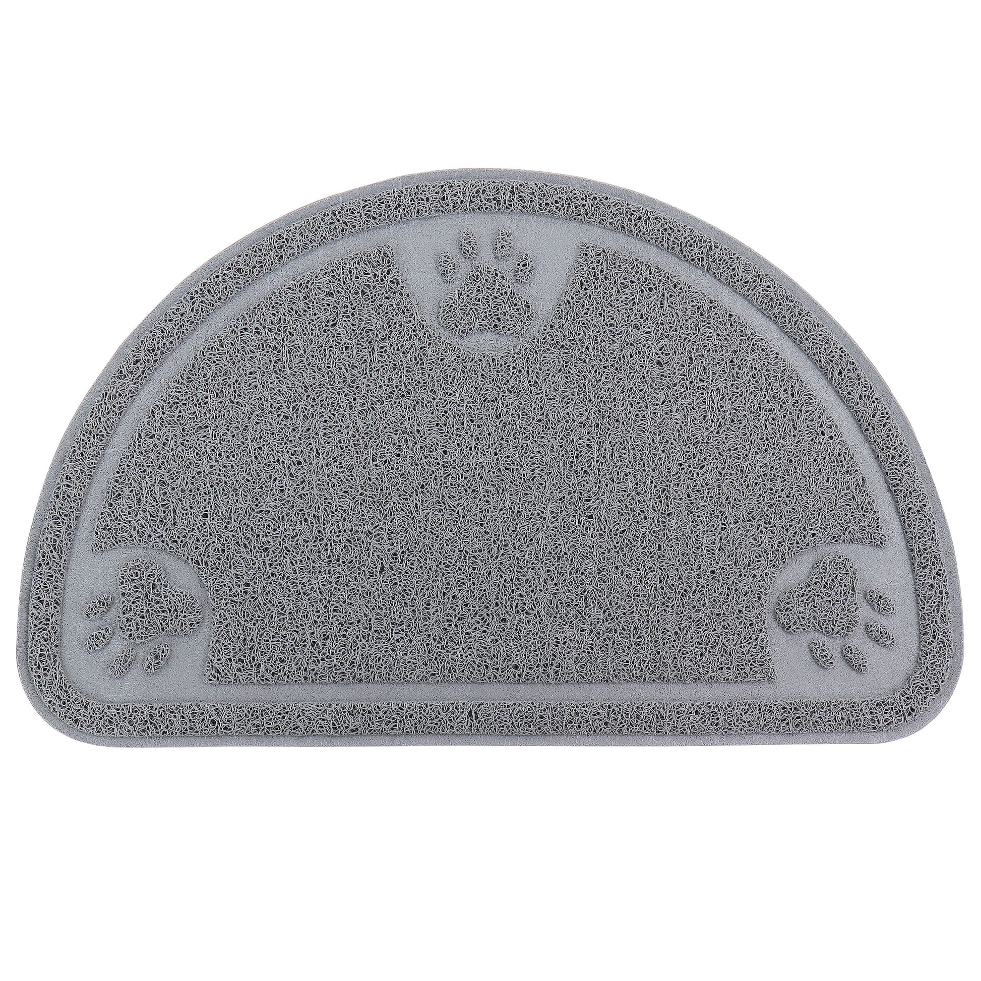 Gibson Home Pet Elements 14.2 x 23.6" Paw Print Placemat in Grey