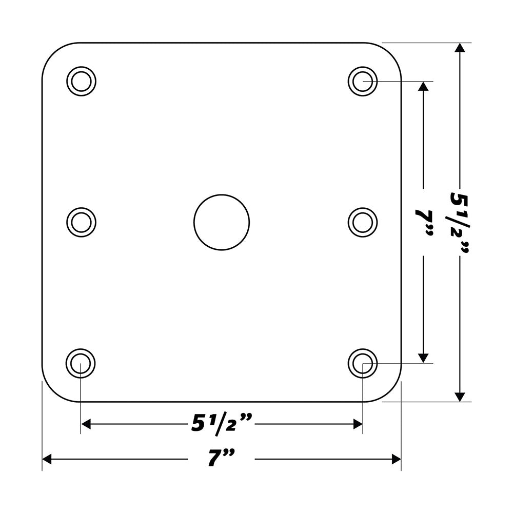 Wise Threaded King Pin Base Plate - Base Plate Only [8WD3000-2]