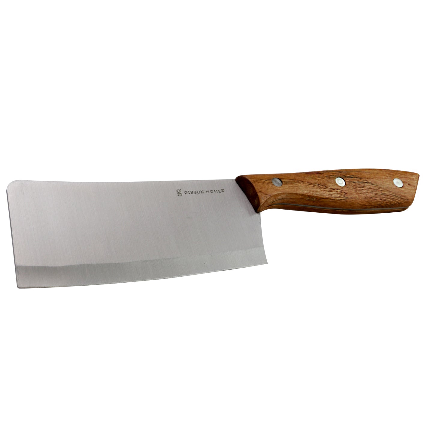 Gibson Home Seward 6" Stainless Steel Cleaver w Wooden Handle