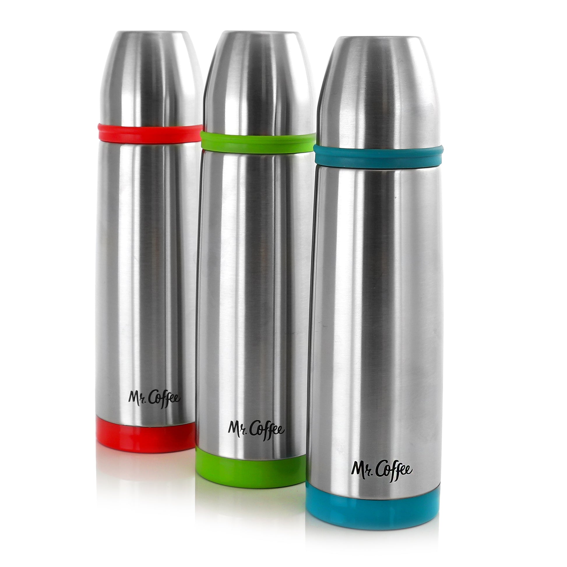 Mr. Coffee Altona 3 Piece 27 oz Stainless Steel Thermal Travel Bottles in Assort