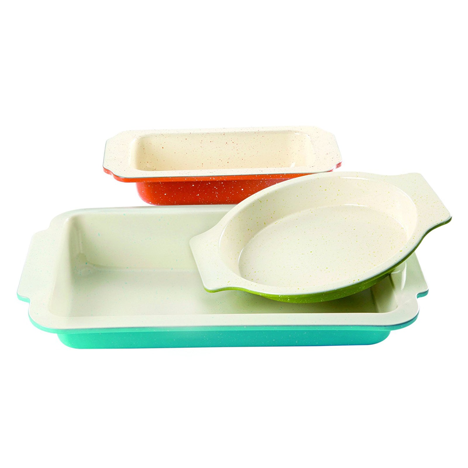 Gibson ColorSplash Imbue 3 Piece Carbon Steel Nonstick Bakeware Set in Assorted