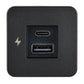 Scanstrut TILE USB-A/USB-C Interior Charging Socket - 12/24V - Black Bezel [SC-TILE-10]