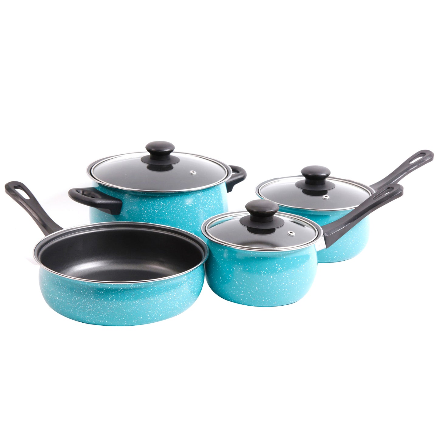 Gibson Home Casselman 7 pc Cookware Set in Turquoise
