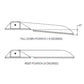 TACO Command Ratchet Hinge - 18-1/2" - 316 Stainless Steel Polished w/Hard Stop [H25-0048]