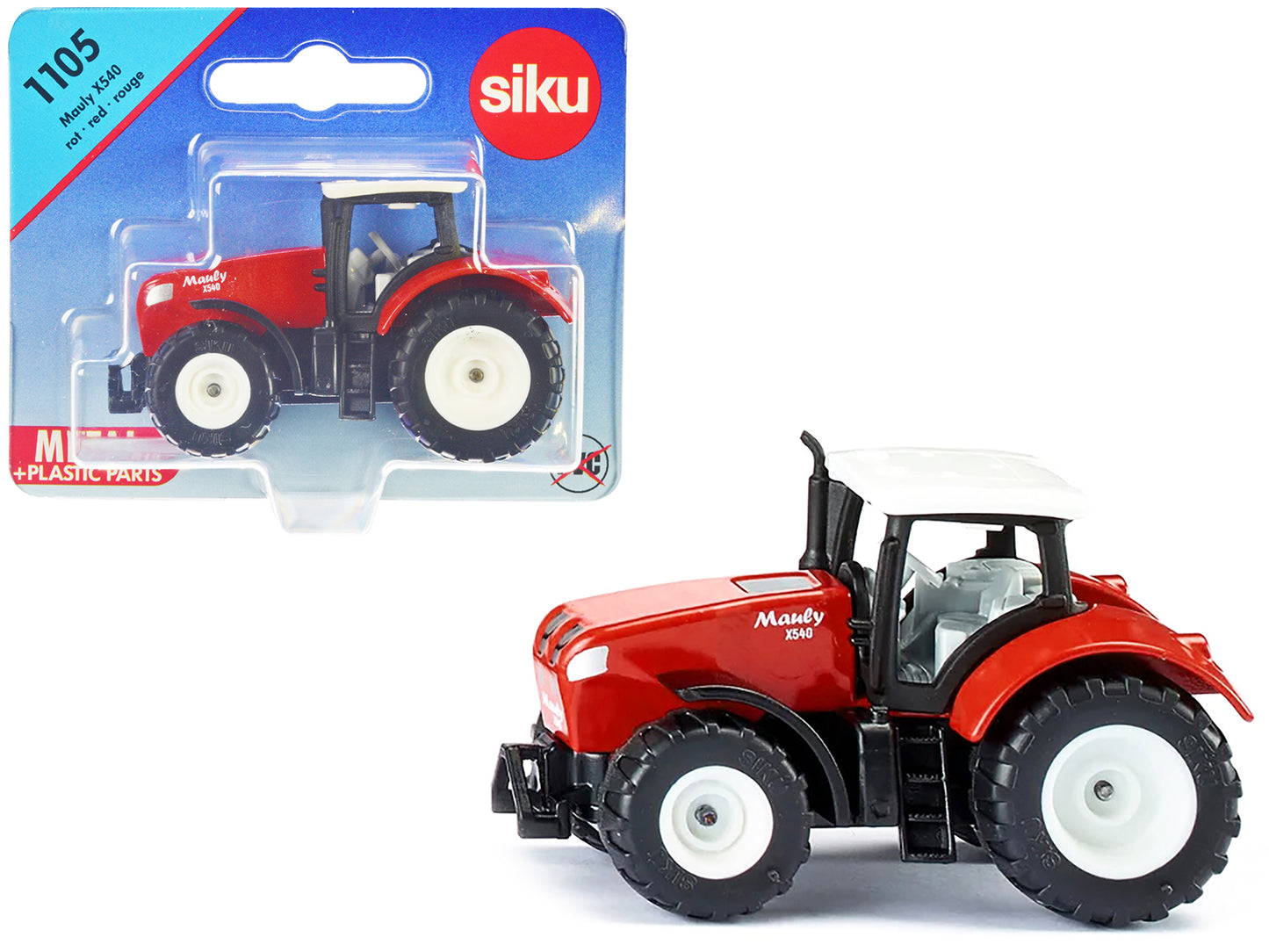 Mauly X540 Tractor Red w White Top Diecast Model Siku