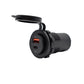Bluewater Round Dual USB/USB-C Charger [3000-4001A]