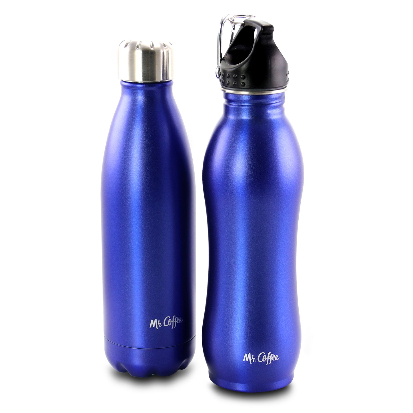 Mr. Coffee Luster Hydration 2 Piece Stainless Steel Thermal Hydration Bottle Se