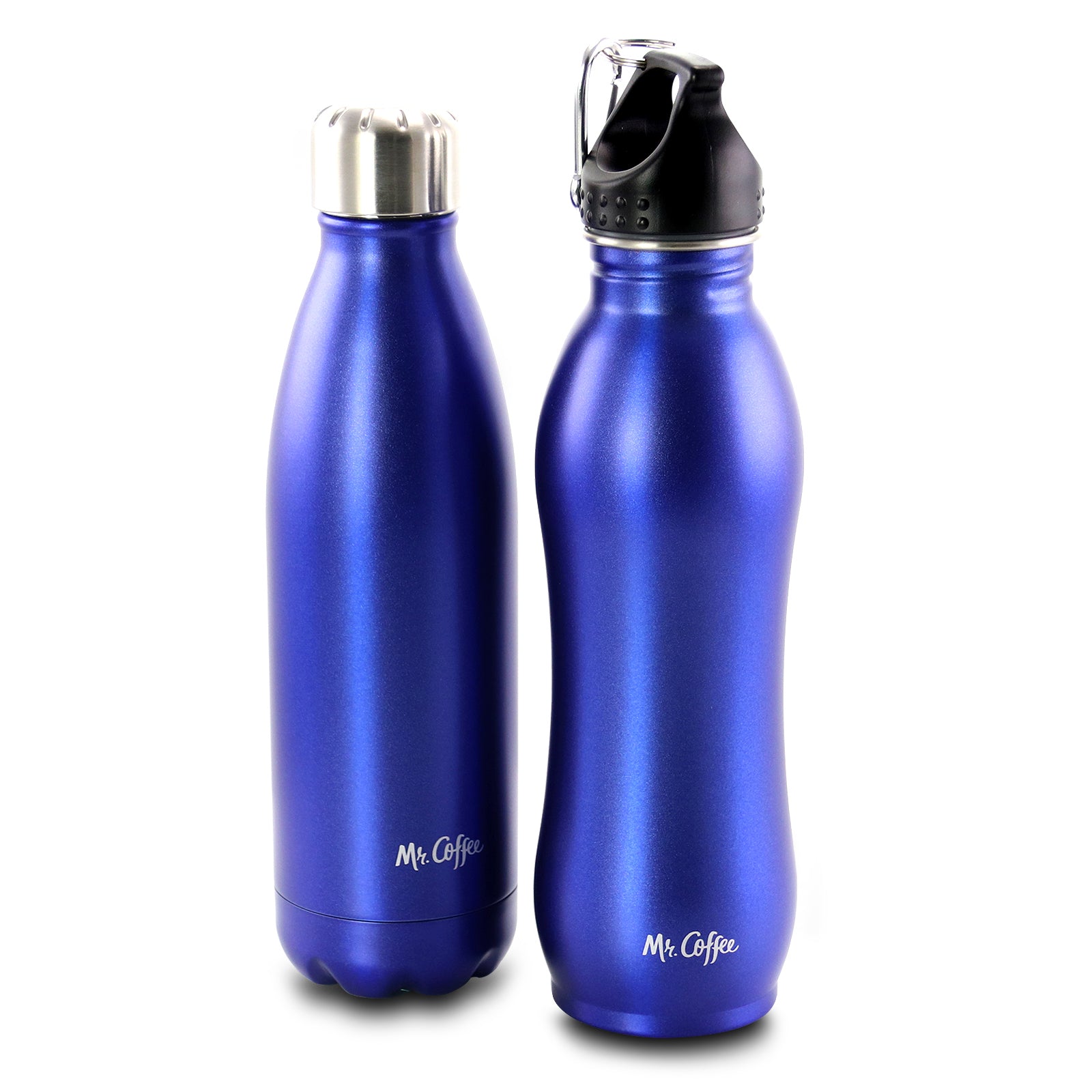 Mr. Coffee Luster Hydration 2 Piece Stainless Steel Thermal Hydration Bottle Se