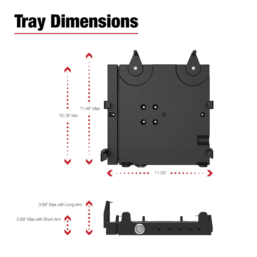 RAM Mount RAM No-Drill Laptop Mount f/Ford Explorer, Ranger, Bronco + More [RAM-VB-202-A-SW3]