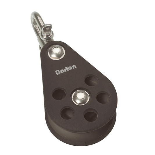 Barton Plain Bearing Pulley Block Single Swivel - Size 6 - 64mm [N06130]