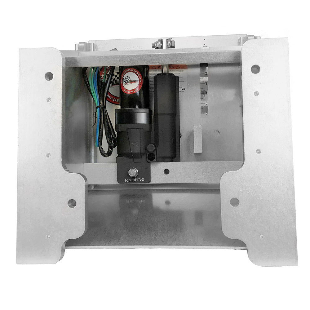 Bob's Machine 14" Setback Action Series Hydraulic Jack Plate - Silver [100-114001-NOPC-NOSPN-NG]