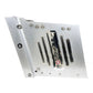Bob's Machine 14" Setback Action Series Hydraulic Jack Plate - Silver [100-114001-NOPC-NOSPN-NG]