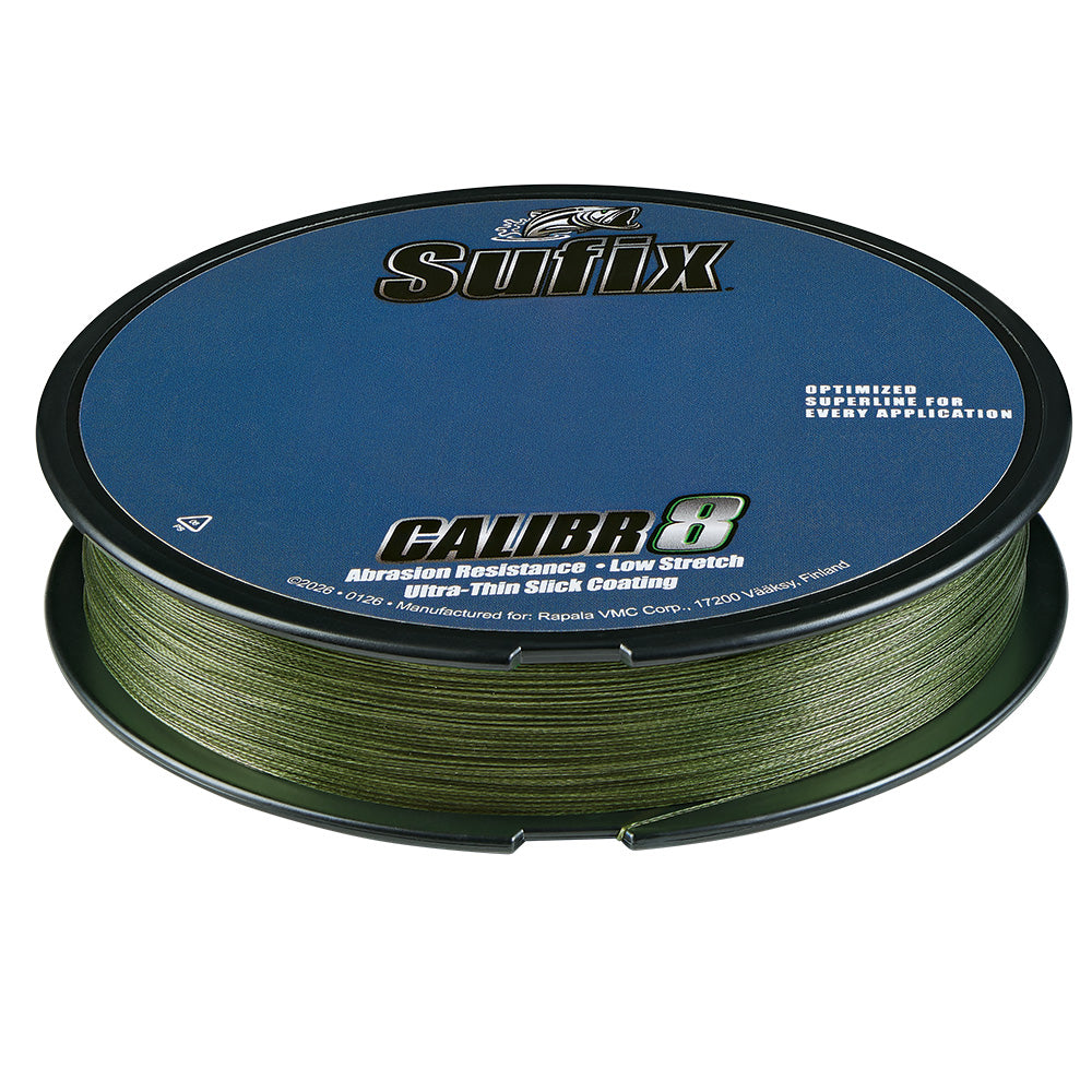 Sufix Calibr8 Braid 150yds 80lb - Low Vis Green [694-080G]