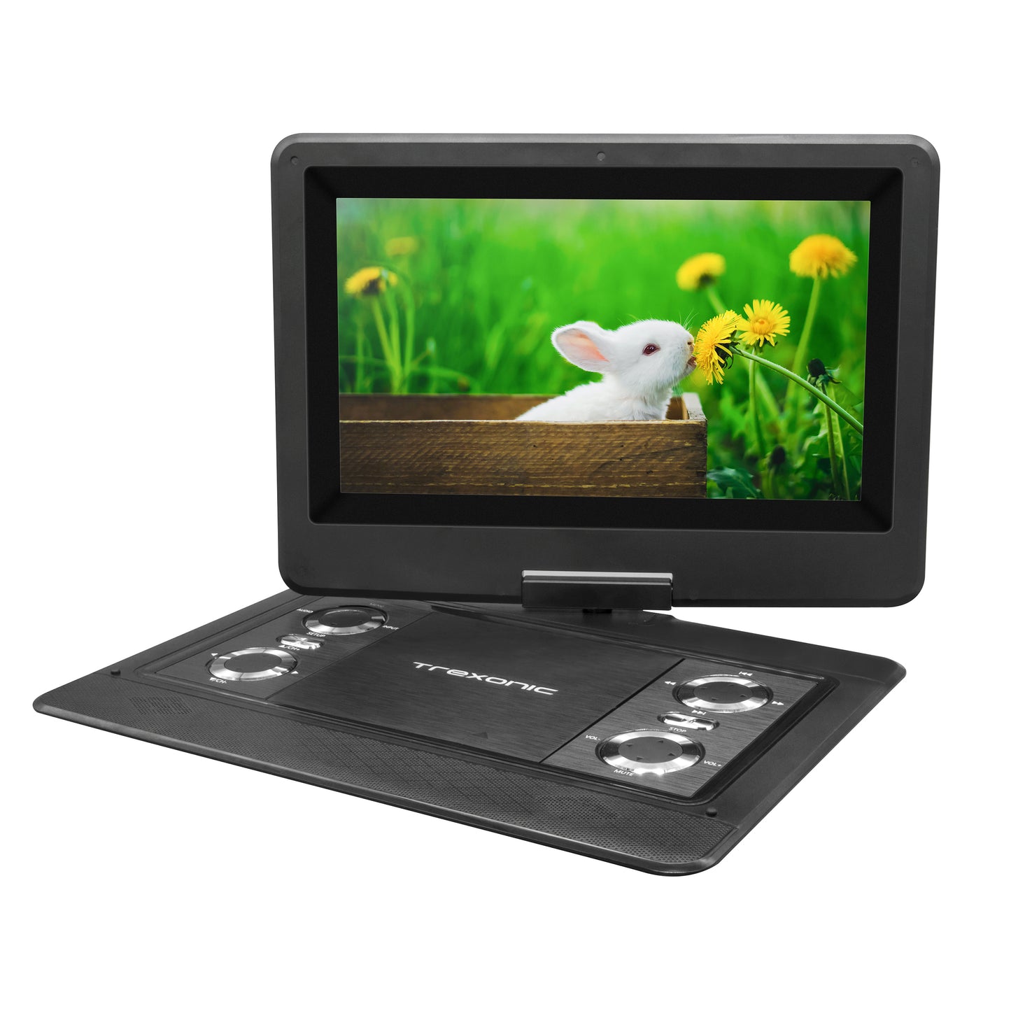 Trexonic Portable 12.5 LED TV DVD Player D125 w Remote TFT HDMI USB Rechargeable
