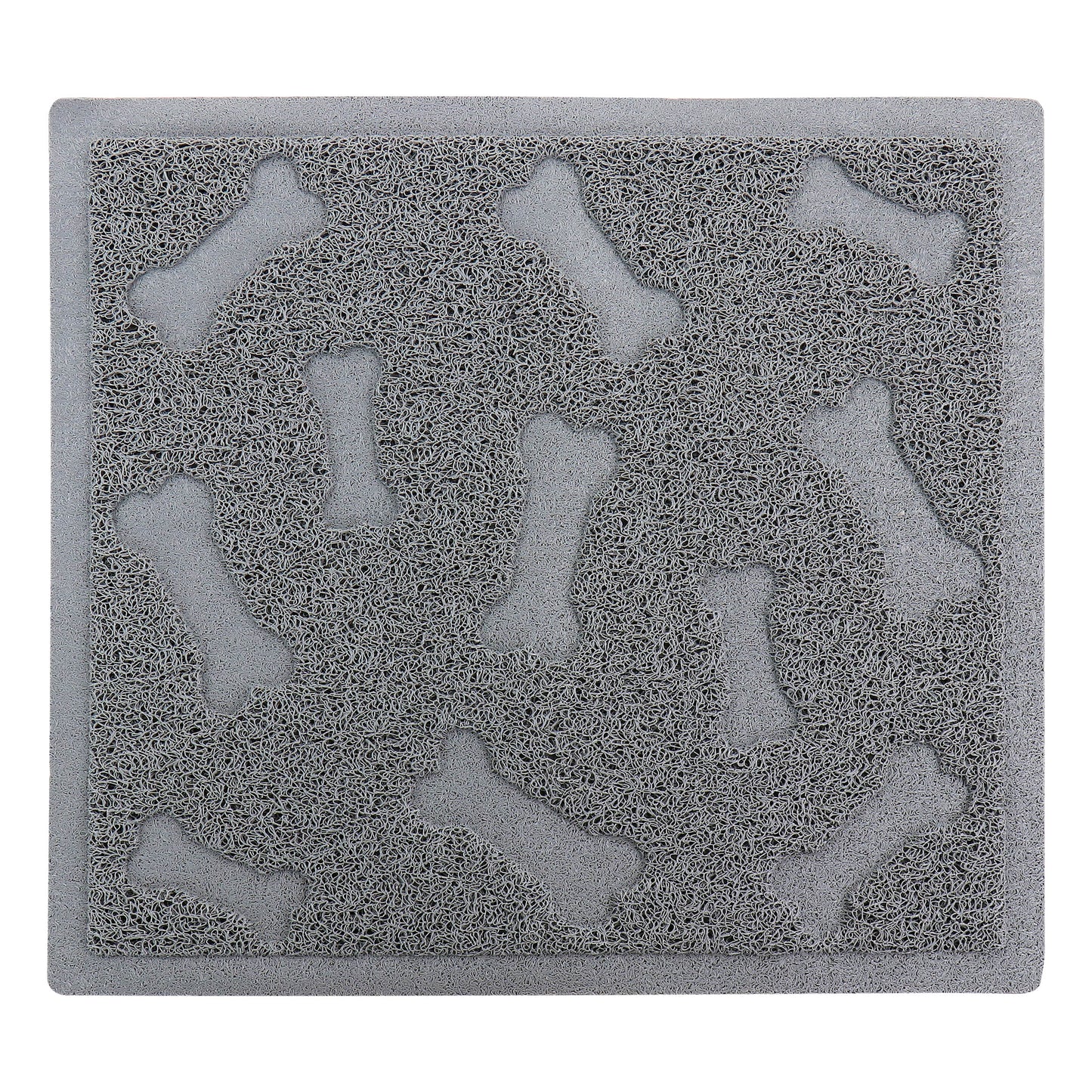 Gibson Everyday Pet Elements 17.7 x 15.75" Dog Bone Placemat Grey