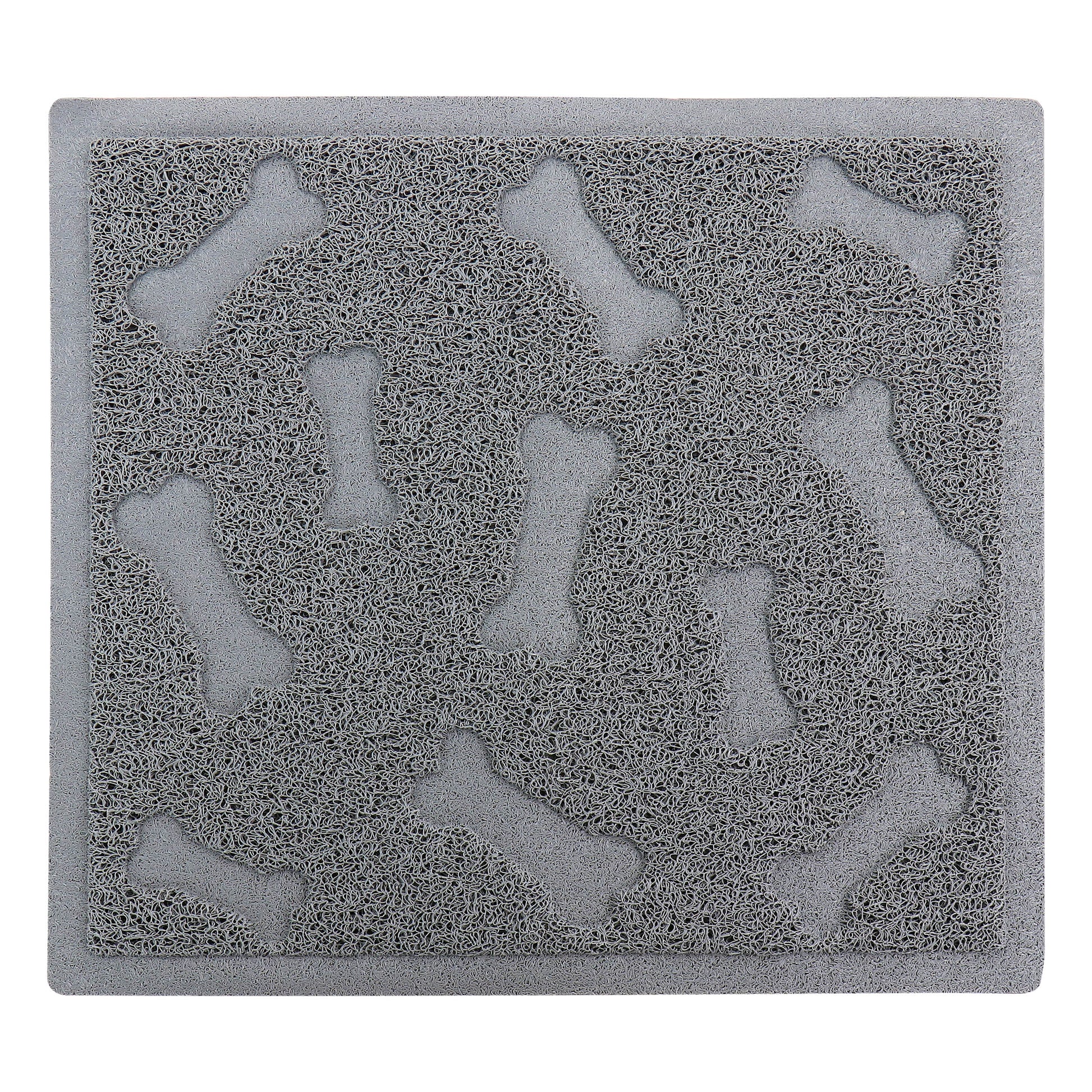 Gibson Everyday Pet Elements 17.7 x 15.75" Dog Bone Placemat Grey