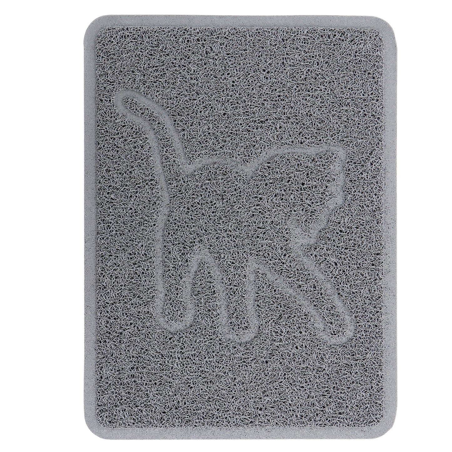 Gibson Everyday Pet Elements 18.5 x 13.78" Cat Silhouette Placemat in Grey