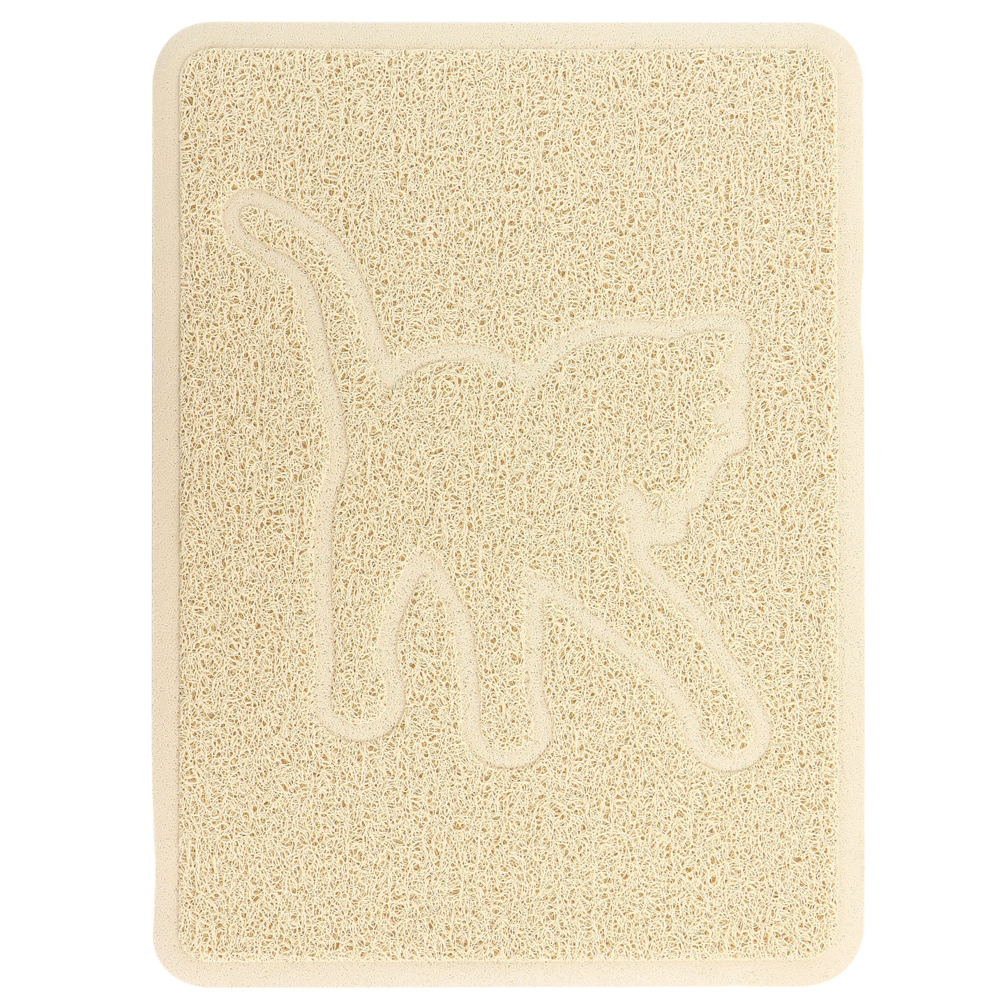 Gibson Everyday Pet Elements 18.5 x 13.78" Cat Silhouette Placemat in Tan