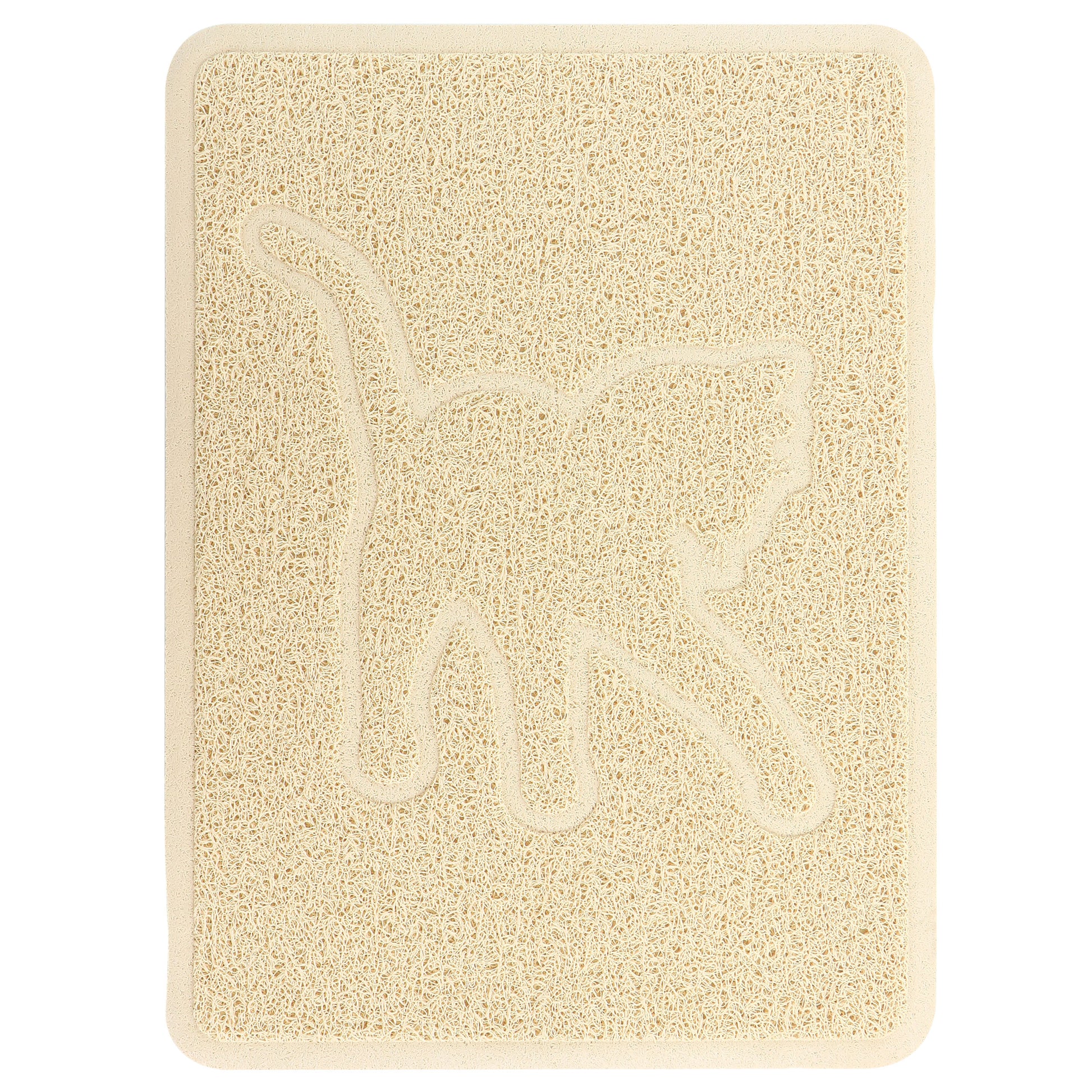 Gibson Everyday Pet Elements 18.5 x 13.78" Cat Silhouette Placemat in Tan