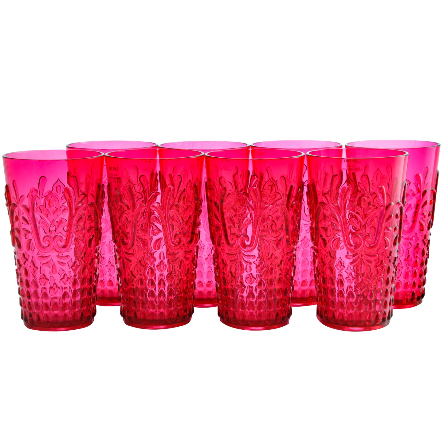 Studio California Elmira 20.5 oz Acrylic Tumbler in Red Set of 8