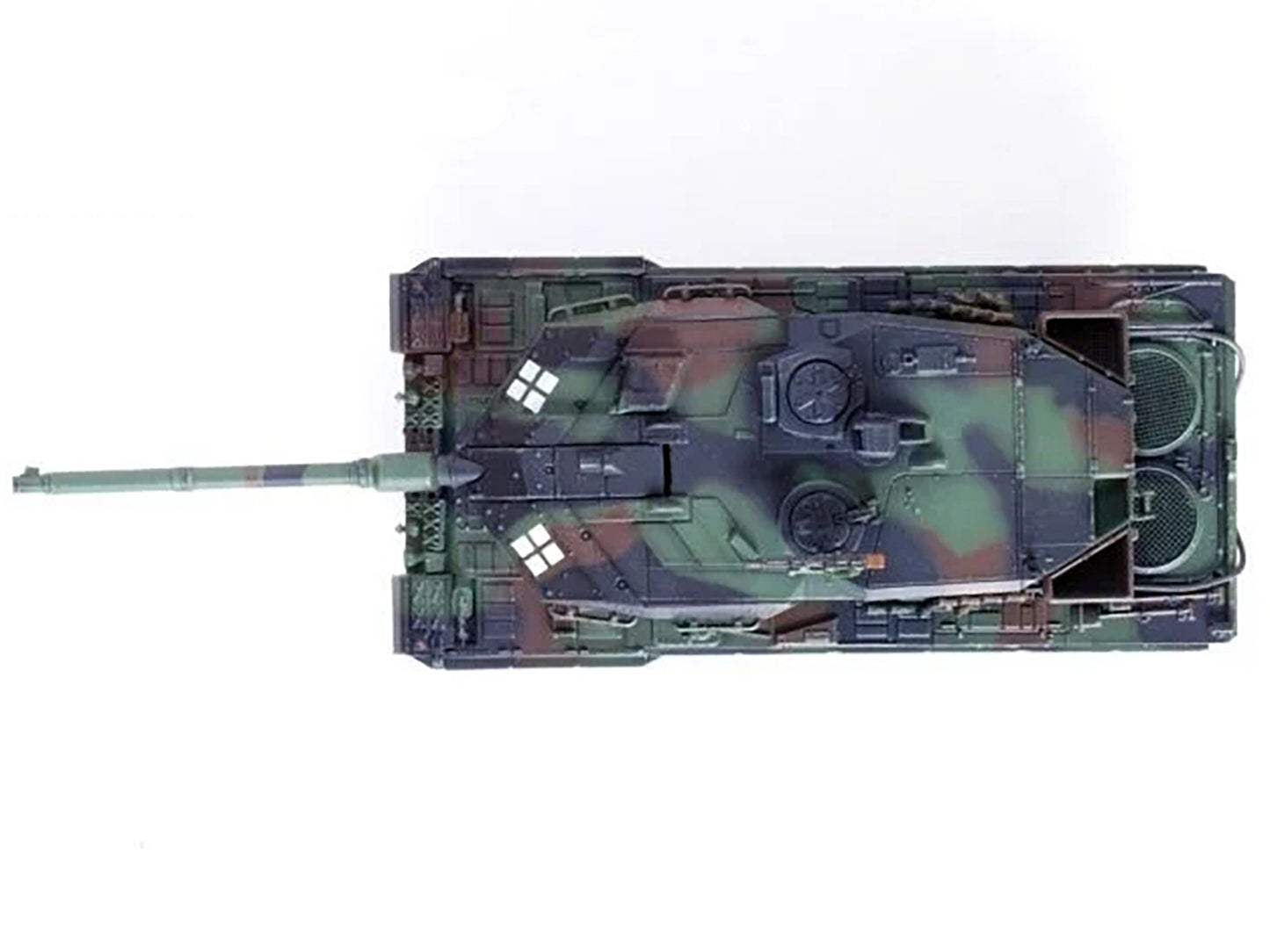 Leopard 2A6 Main Battle Tank Green Camo Ukrainian Army Armor Premium Series 1/72