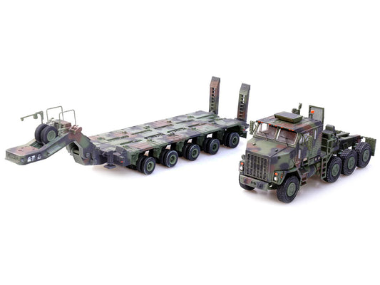 M1070 Heavy Equipment Transporter Army Camouflage Armor Premium Series 1/72 Die