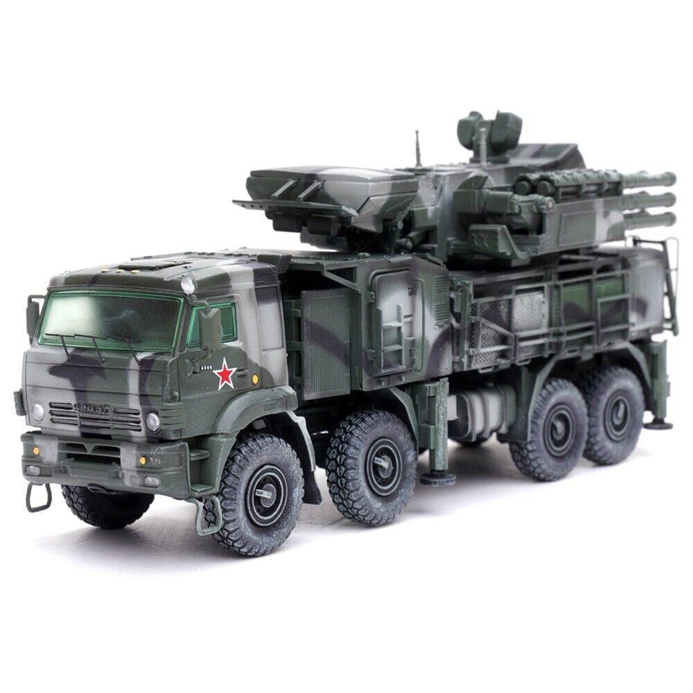 Pantsir S1 96K6 Self-Propelled Air Defense Weapon System Tri-Color Camouflage R