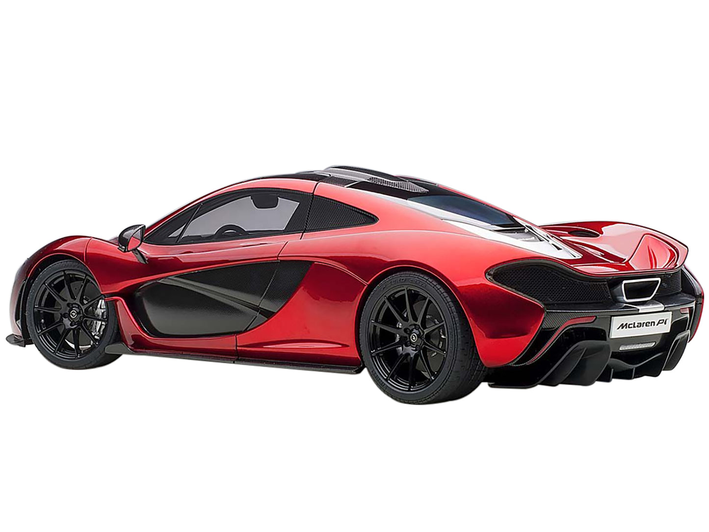 Mclaren P1 Volcano Red w Carbon Top 1/12 Model Car Autoart