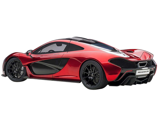Mclaren P1 Volcano Red w Carbon Top 1/12 Model Car Autoart