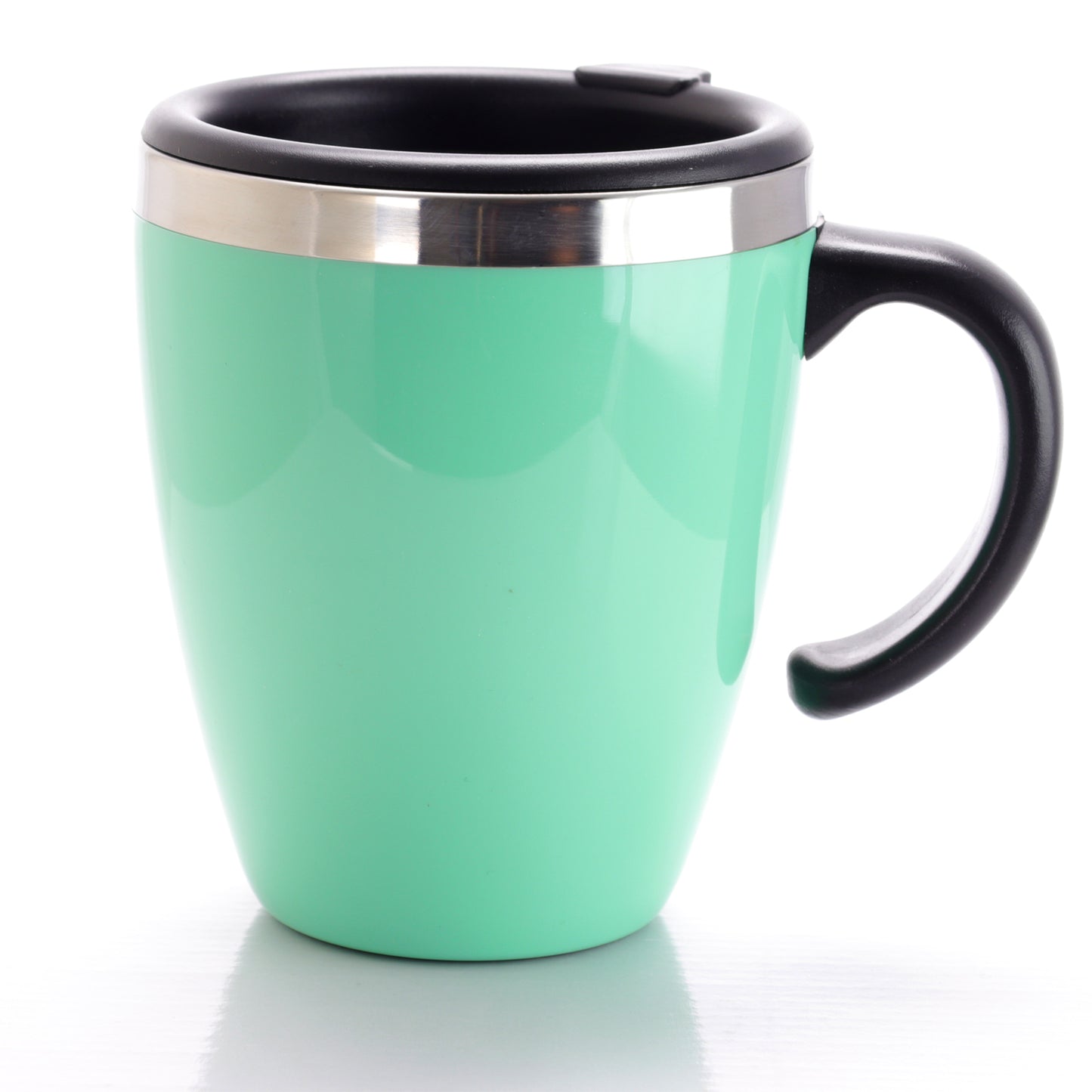 Mr Coffee Neiva 15 oz Stainless Steel Travel Cup w Lid in Turquoise