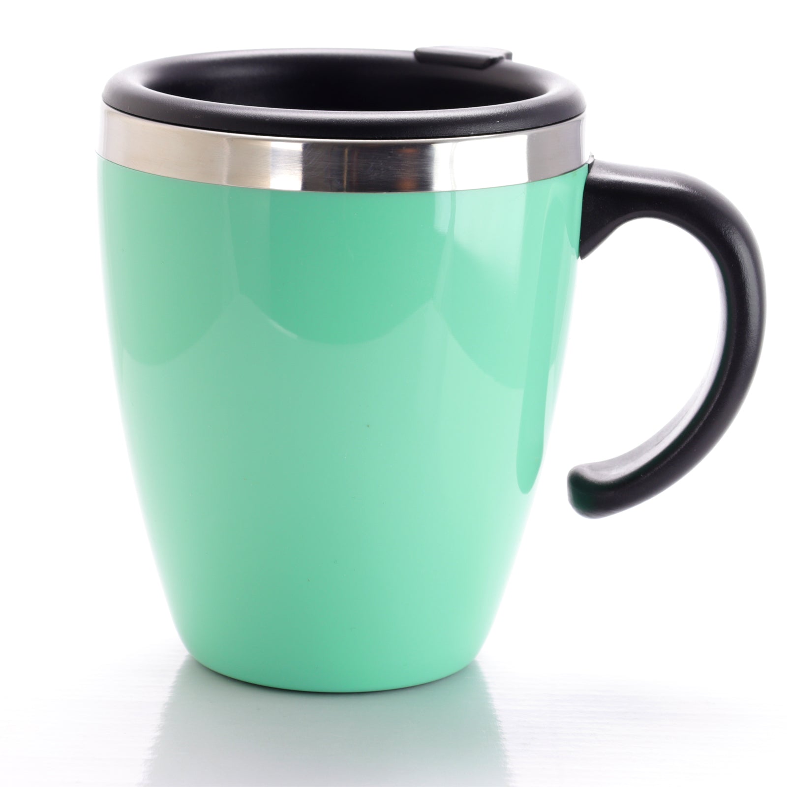 Mr Coffee Neiva 15 oz Stainless Steel Travel Cup w Lid in Turquoise