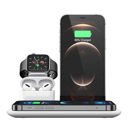 Trexonic 4 1 Fast Charge Wireless Charging Station White