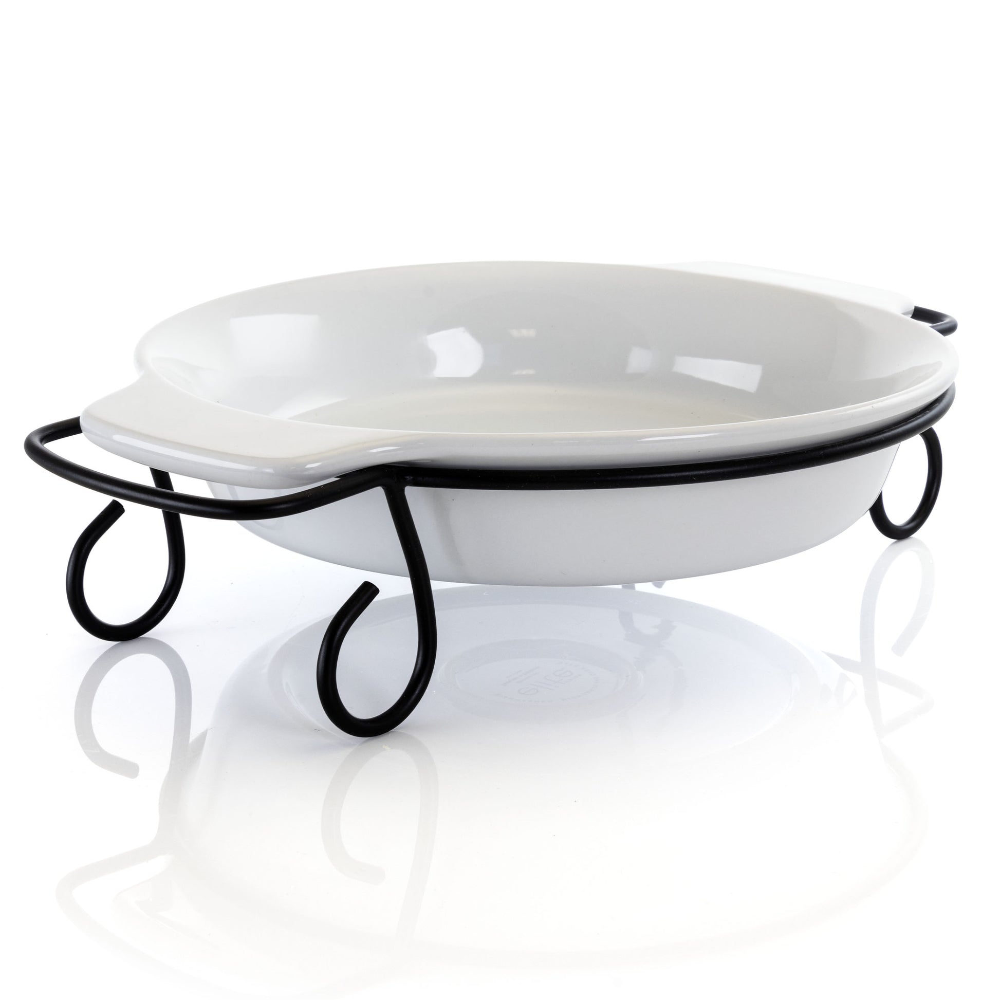 Gibson Elite Gracious Dining 2 Piece Stoneware Bakeware w Metal Rack