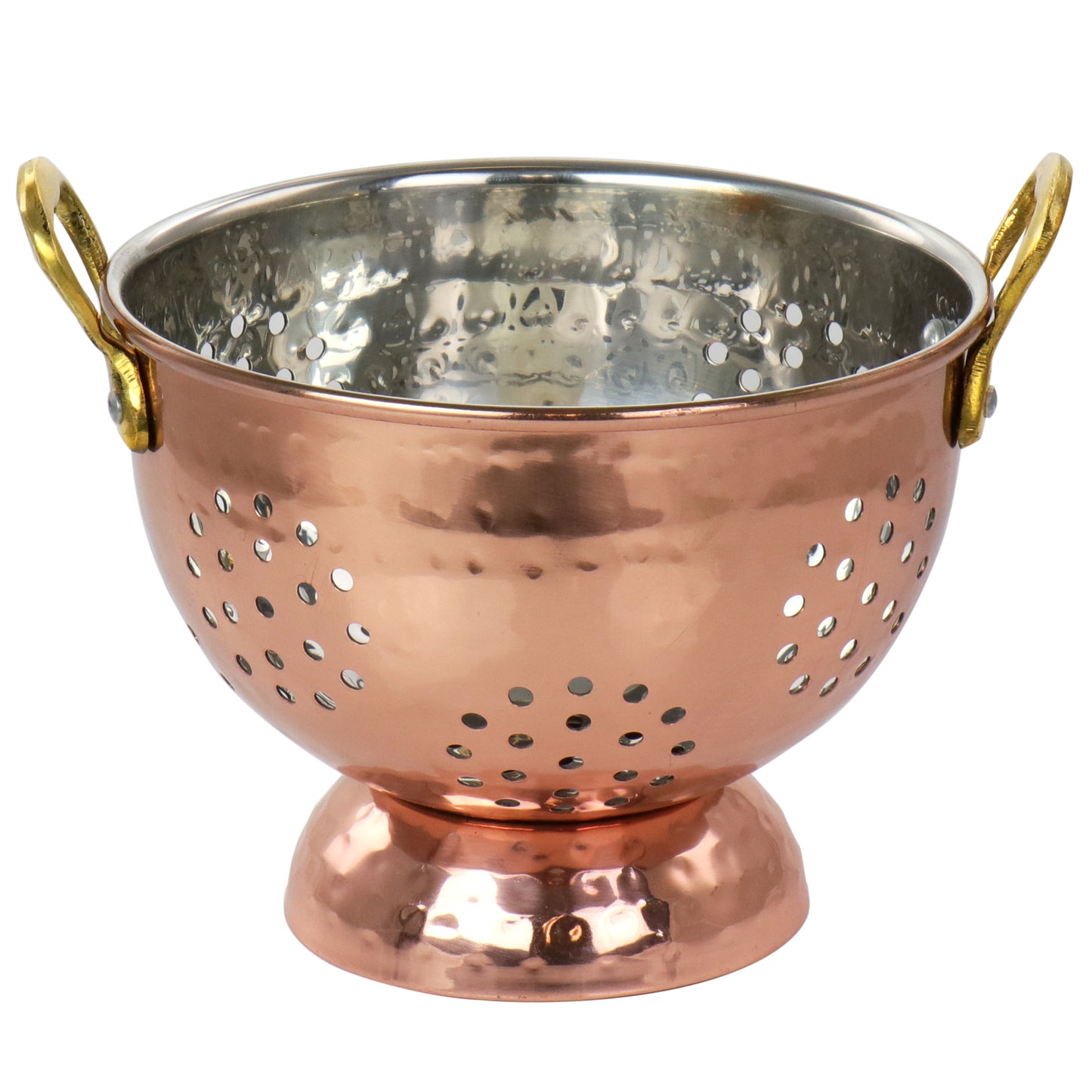 Gibson Home Rembrant 5.7" Stainless Steel Mini Colander in Copper