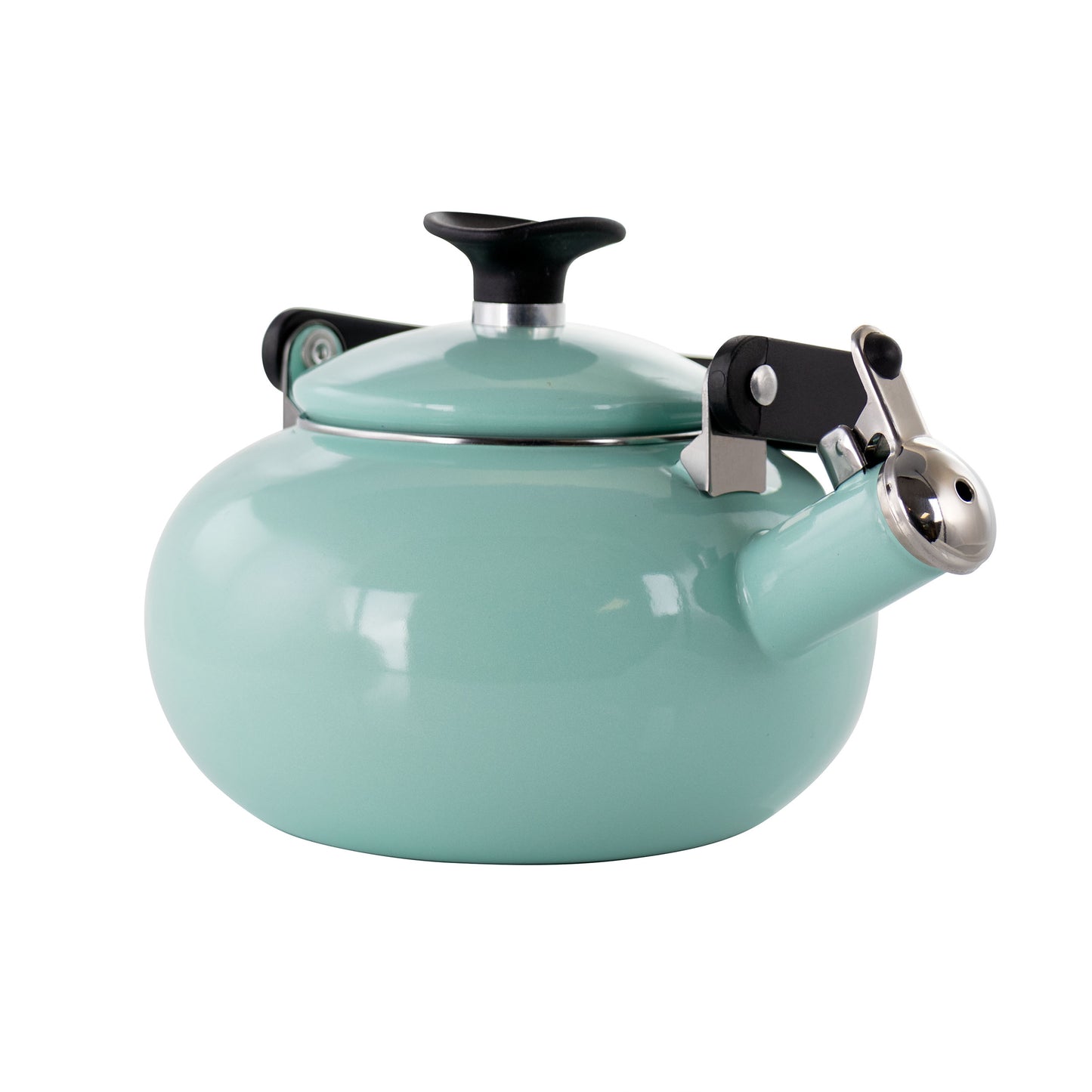 Kenmore 1.5 Qt Enamel On Steel Whistling Tea Kettle in Blue