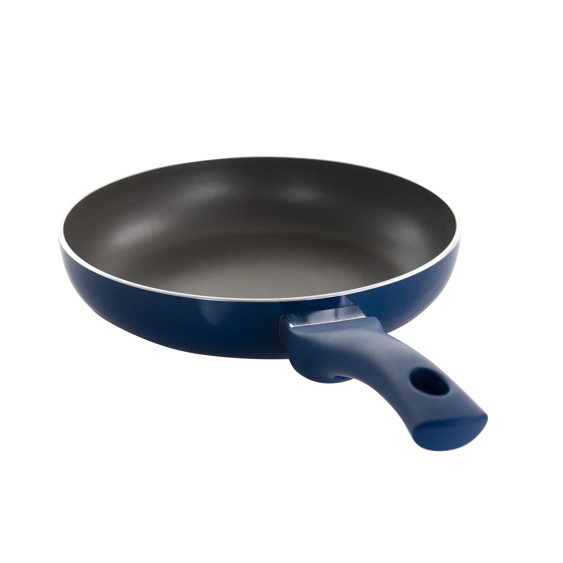 Gibson Home Charmont 9.5" Nonstick Aluminum Frying Pan in Yale Blue