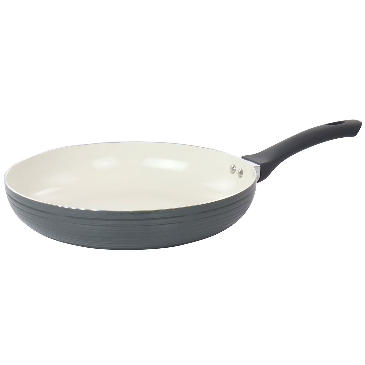 Oster Ridge Valley 12" Aluminum Nonstick Frying Pan in Grey