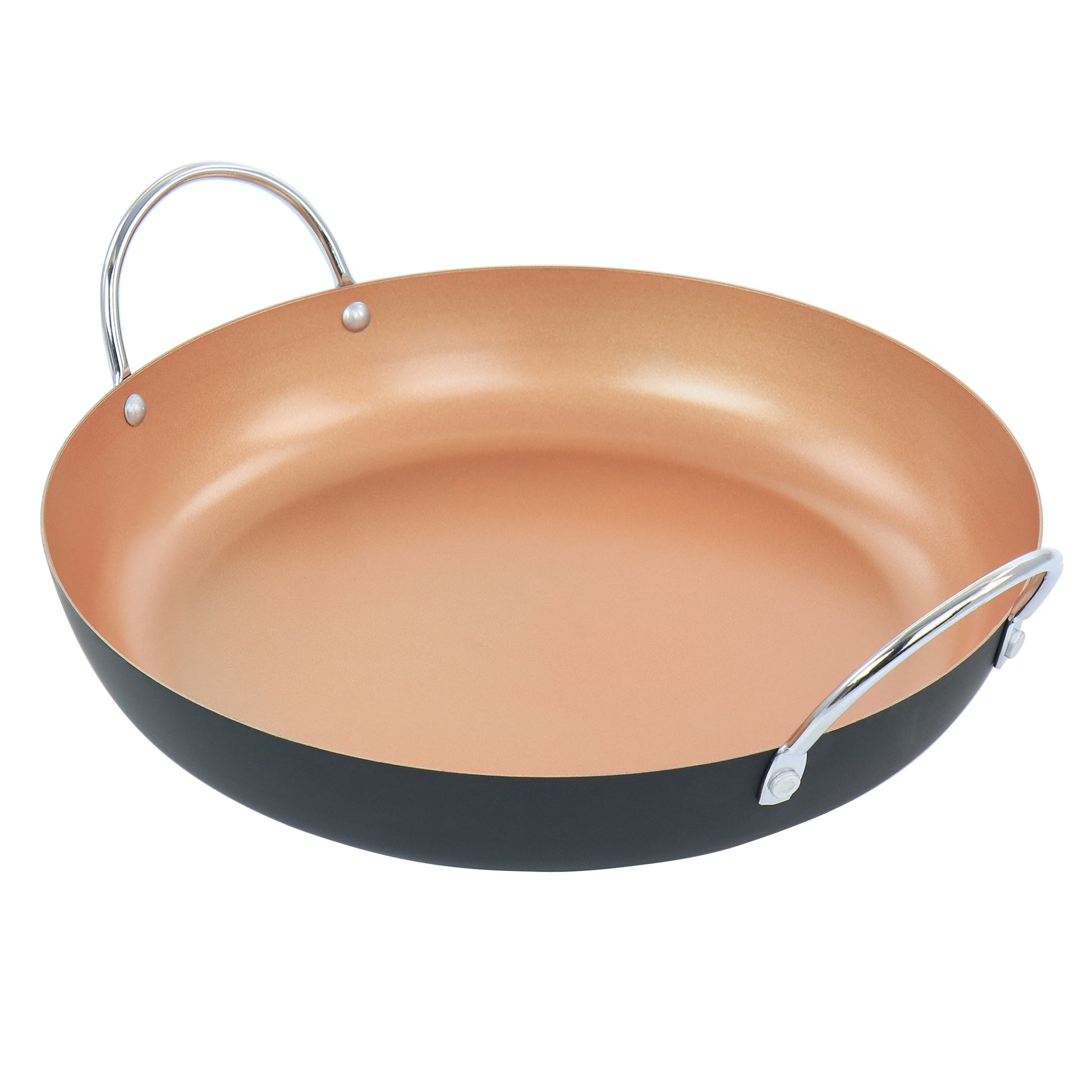 Oster Stonefire Carbon Steel Nonstick 11" Paella Pan in Copper