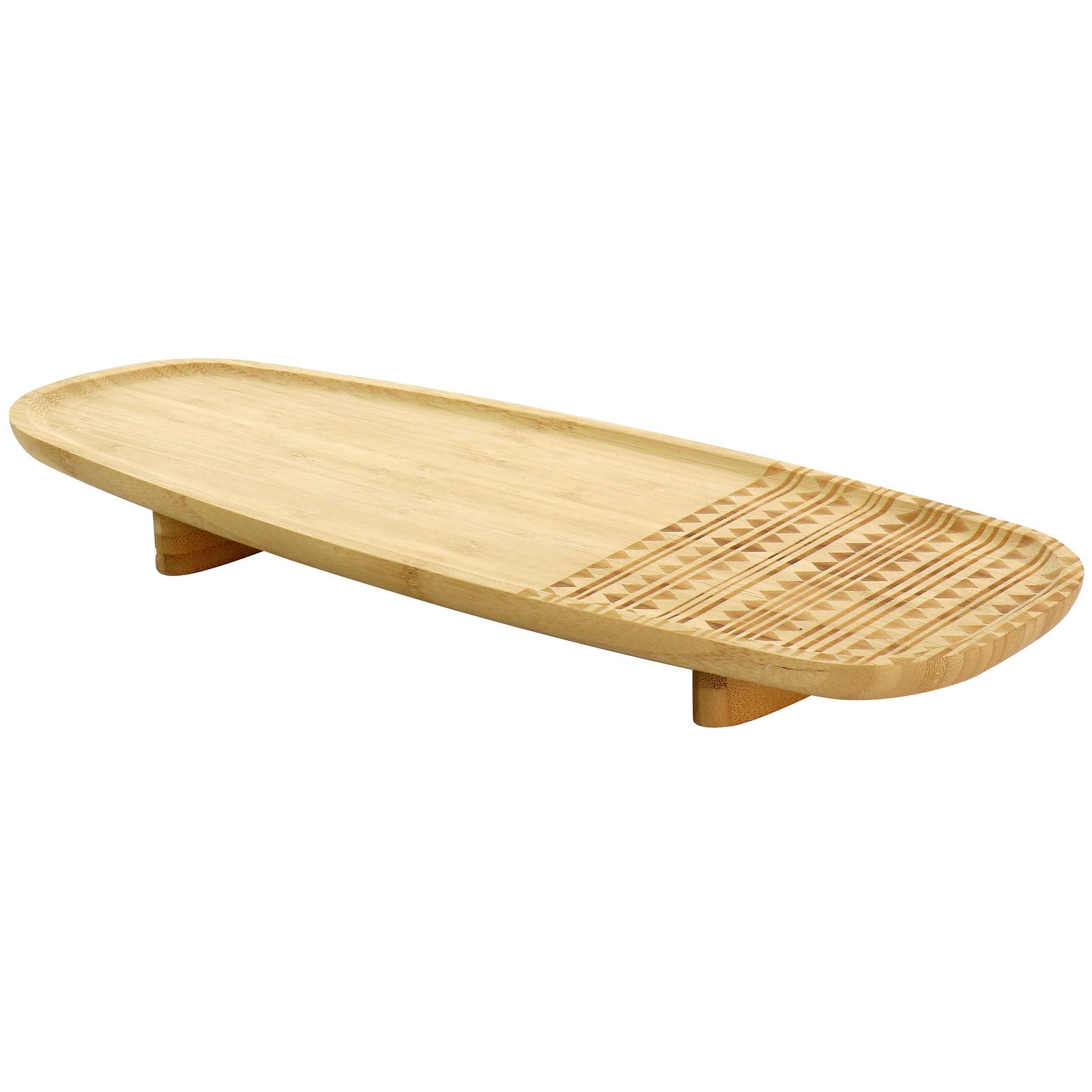Gibson Home 17.7" Sadler Narrow Wooden Serving Tray